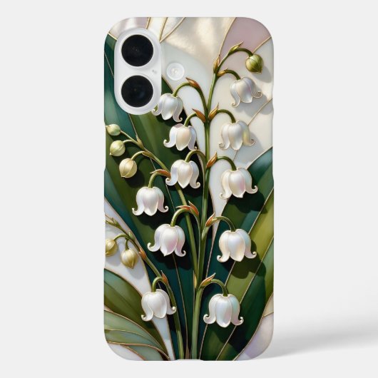 Lily of the Valley iPhone Case Elegant Botanical Case-Mate iPhoneケース (裏面)