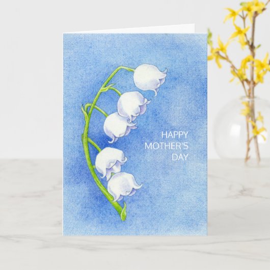 Lily of the Valley Mother's Day Card カード (黄色い花)
