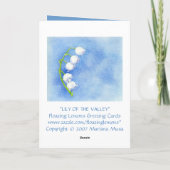 Lily of the Valley Mother's Day Card カード (裏面)