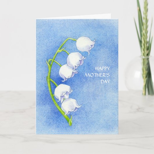 Lily of the Valley Mother's Day Card カード (正面)