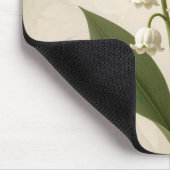 Lily of the Valley On Neutral Abstract Design マウスパッド (コーナー)
