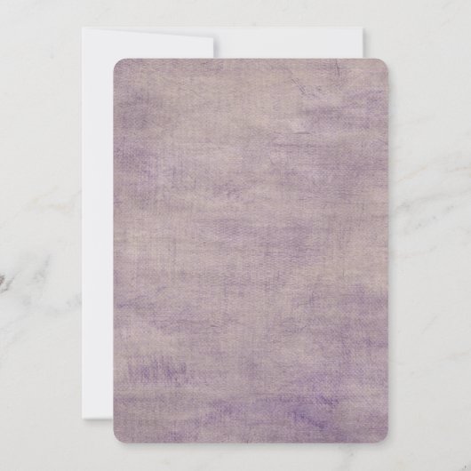 Lily of the Valley On Purple 招待状 (裏面)