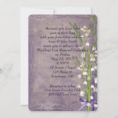 Lily of the Valley On Purple 招待状 (正面)
