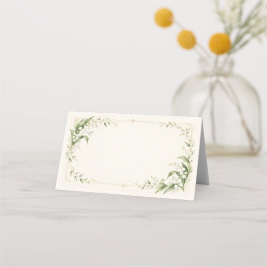 Lily of the Valley Place Card プレイスカード (正面)