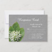 Lily of the Valley RSVPグレーバーラップ