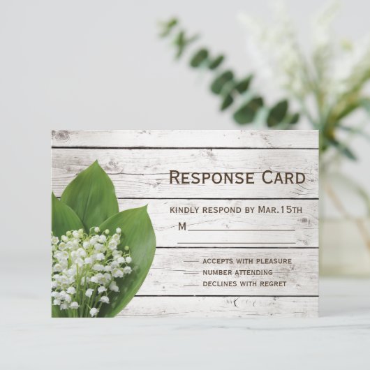 Lily of the Valley RSVP barn board (スタンド正面)