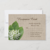 Lily of the Valley RSVP burlap (正面)