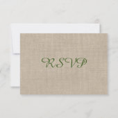 Lily of the Valley RSVP burlap (裏面)