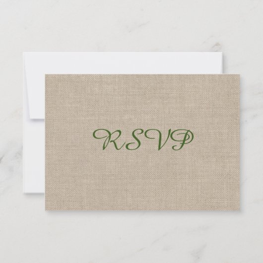 Lily of the Valley RSVP burlap (裏面)