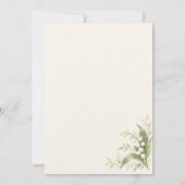 Lily of the Valley Save the Date セーブザデート (裏面)