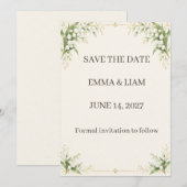 Lily of the Valley Save the Date セーブザデート (正面/裏面)