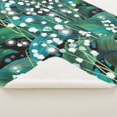 Lily of the valley. Seamless background pattern シェルパブランケット (3/4)