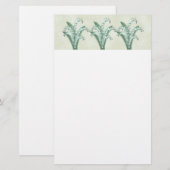 Lily of the Valley Stationery 便箋 (正面/裏面)