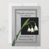 Lily of the Valley sympathy card from group カード (正面)