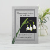 Lily of the Valley sympathy card from group カード (スタンド正面)