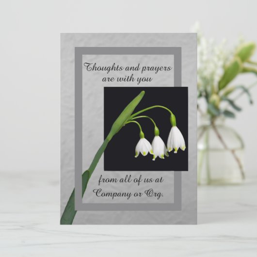 Lily of the Valley sympathy card from group カード (スタンド正面)