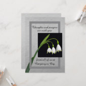 Lily of the Valley sympathy card from group カード (正面/裏面インサイチュ)