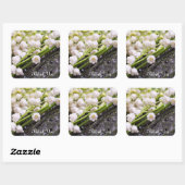 Lily of the Valley "Thank You"ステッカー スクエアシール (シート)