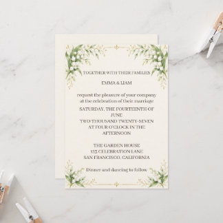 Lily of the Valley Wedding Invitation 招待状