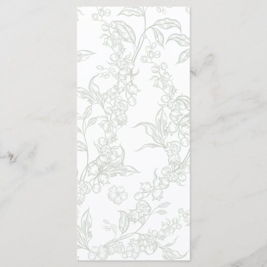 Lily of the Valley Wedding Program プログラム (裏面)