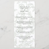 Lily of the Valley Wedding Program プログラム (正面)