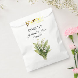 Lily Of The Valley White Floral Wedding フェイバーバッグ