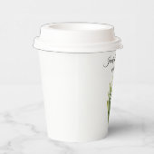 Lily Of The Valley White Floral Wedding 紙コップ (右)
