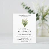 Lily of The Valley White Watercolor Floral Wedding (スタンド正面)
