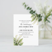 Lily of The Valley White Watercolor Floral Wedding (スタンド正面)