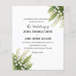 Lily of The Valley White Watercolor Floral Wedding