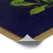 Lily Orange LabelExeter（カリフォルニア州） ポスター (角)