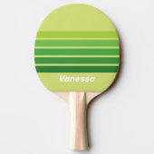 Lily Pad Green Across Striping with Name 卓球ラケット (裏面)