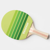 Lily Pad Green Across Striping with Name 卓球ラケット (横)