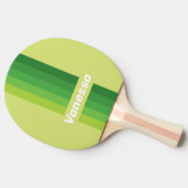 Lily Pad Green Pin Stripes with Name 卓球ラケット (横)