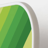 Lily Pad Green Stripes with Name ピックルボールラケット (左詳細)