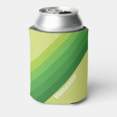 Lily Pad Green Stripes with Name 缶クーラー (缶裏面)