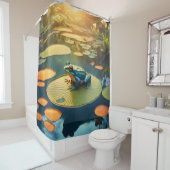 Lily Pad King - シャワーカーテン (インサイチュ)