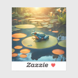 Lily Pad King - Square Vinyl シール