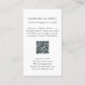 Lily Pads Elegant Swan Career Coach 名刺 (裏面)