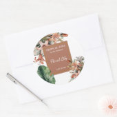 Lily Perfume Label ラウンドシール (封筒)