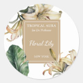 Lily Perfume Label ラウンドシール (正面)