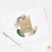 Lily Perfume Label ラウンドシール (封筒)