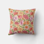 Lily, Rose & Pomegranate Blossom Pattern クッション (裏面)