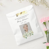 Lily Seed Packet Memorial Funeral Favor Bag フェイバーバッグ (封をした状態)