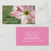 Lily 'Stargazer'、オリエンタルライリー、フローリー 名刺 (正面/裏面)