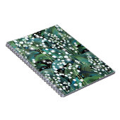 Lily Valleyのシームレスなパターン背景 ノートブック (右側)