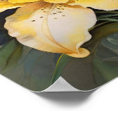 Lily's Luminance – フラワーズデジタルアート ポスター (角)