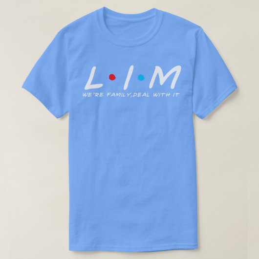 Limファミリーリム姓Lim姓 Tシャツ (デザイン正面)