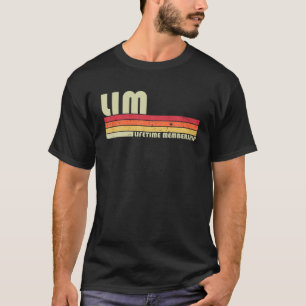 LIM姓レトロおもしろいヴィンテージ80S 90S誕生日R Tシャツ