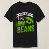 Lima Beans Plant Growing Planting  Tシャツ (デザイン正面)